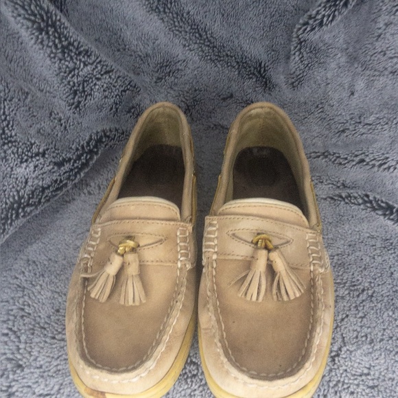 Sperry Top Sider Boat Shoes Women’s 9102341 Size 8M Tan With Cheetah Print - Picture 1 of 6